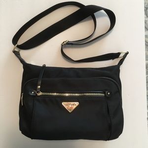 Ellen Tracy Black Canvas Purse